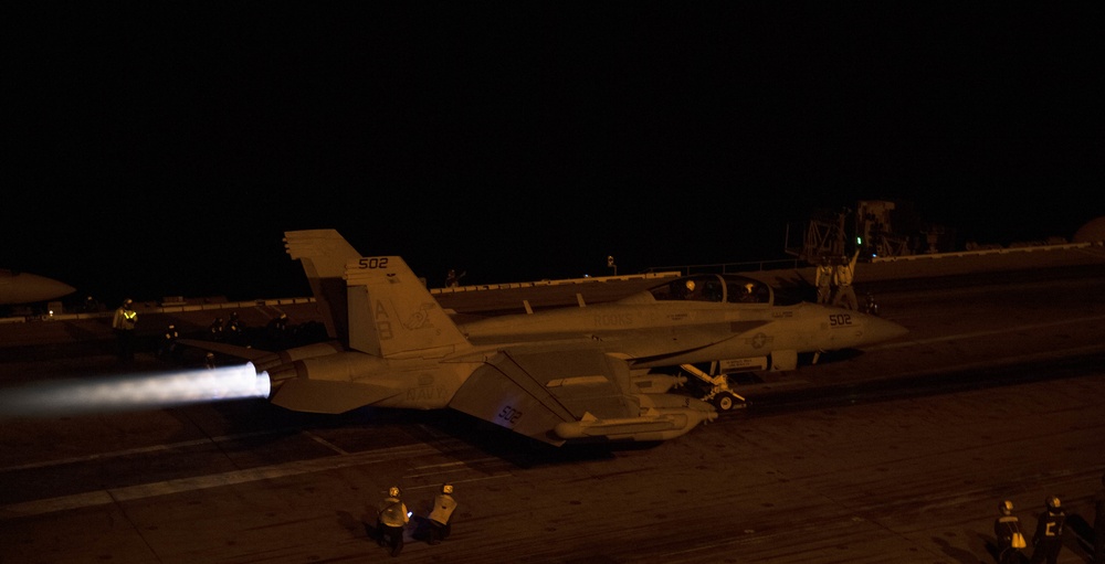 USS Harry S. Truman (CVN 75) transits the Atlantic Ocean.