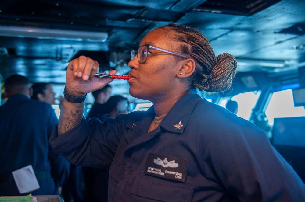 USS Harry S. Truman (CVN 75) transits the Atlantic Ocean.