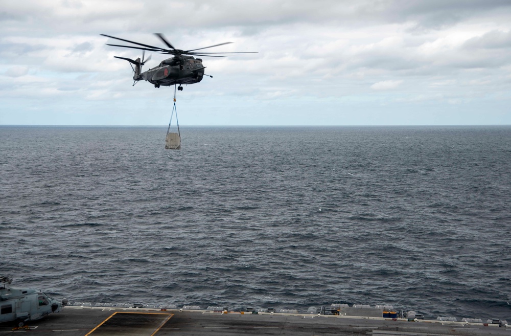 USS Harry S. Truman (CVN 75) transits the Atlantic Ocean.