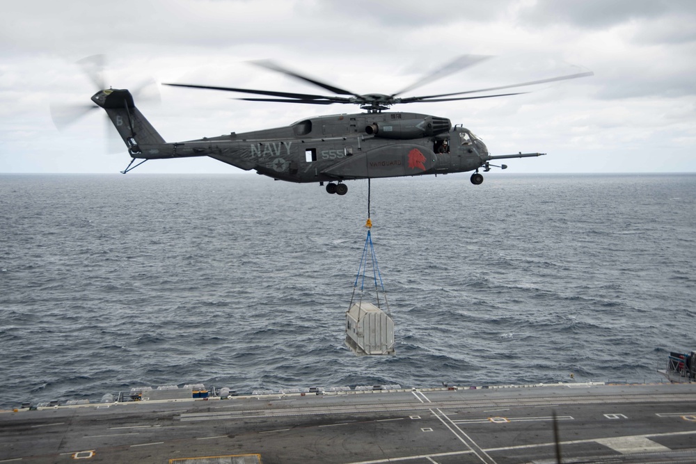 USS Harry S. Truman (CVN 75) transits the Atlantic Ocean.