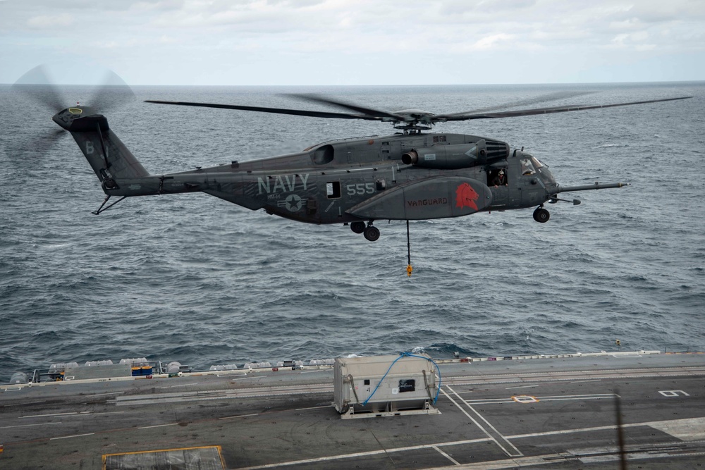 USS Harry S. Truman (CVN 75) transits the Atlantic Ocean.