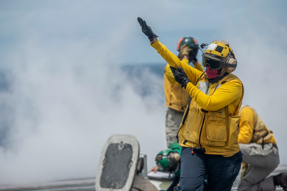 USS Harry S. Truman (CVN 75) transits the Atlantic Ocean.