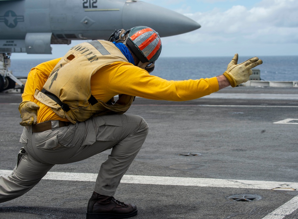 USS Harry S. Truman (CVN 75) transits the Atlantic Ocean.