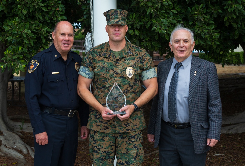 Pendleton PMO Marine receives Kallstrom Leadership Award