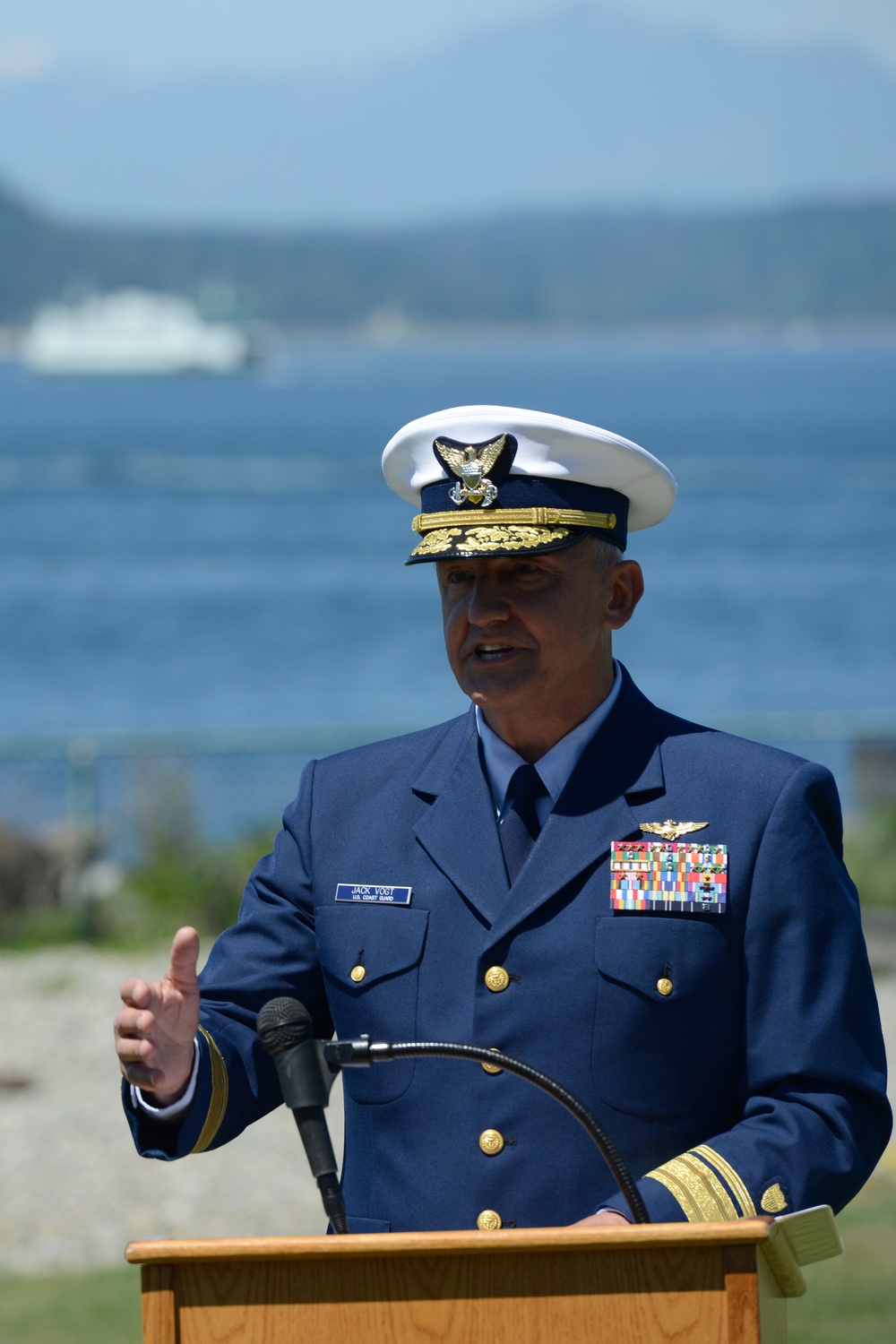 Coast Guard holds change-of-watch ceremony for Thirteenth District Command Master Chief