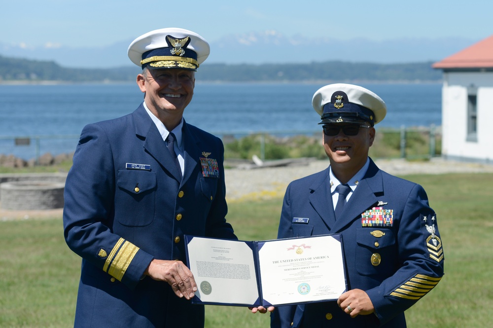 Coast Guard holds change-of-watch ceremony for Thirteenth District Command Master Chief