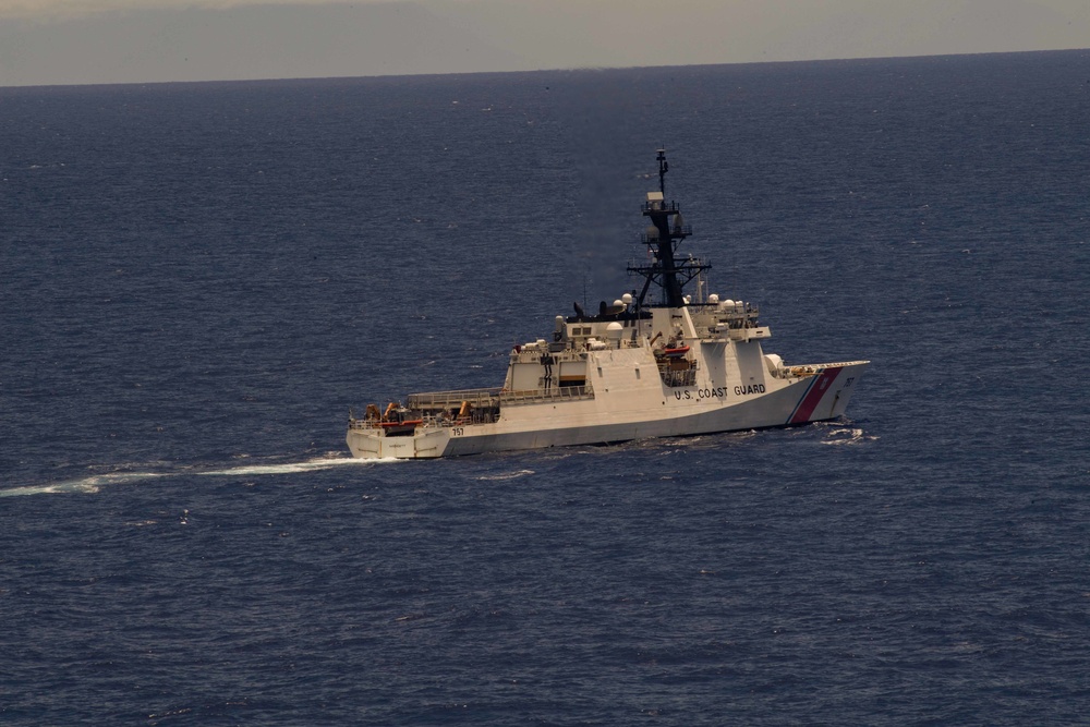 U.S. Navy and U.S. Coast Guard Patrol Hawaiian Operational Area