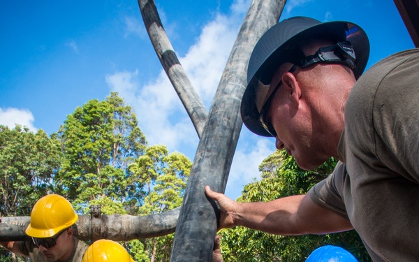 Citizen Airmen, Marines earn Girl Scout construction badge