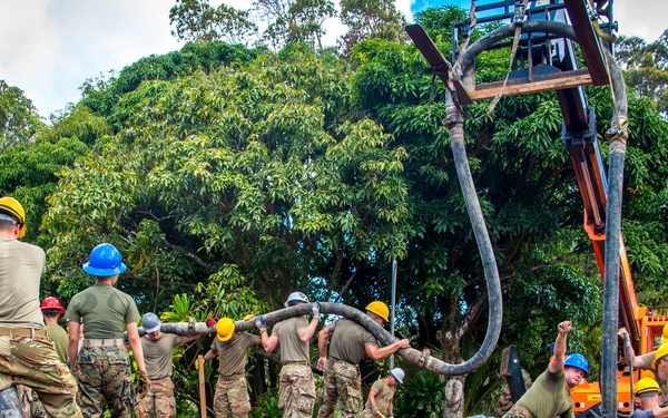 Citizen Airmen, Marines earn Girl Scout construction badge