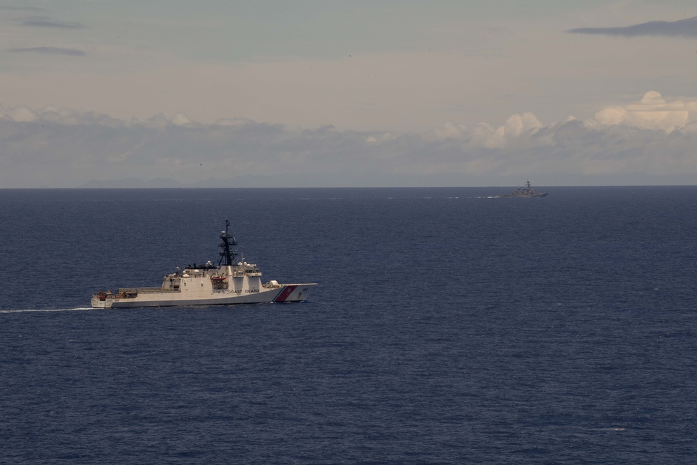 U.S. Navy and U.S. Coast Guard Patrol Hawaiian Operational Area