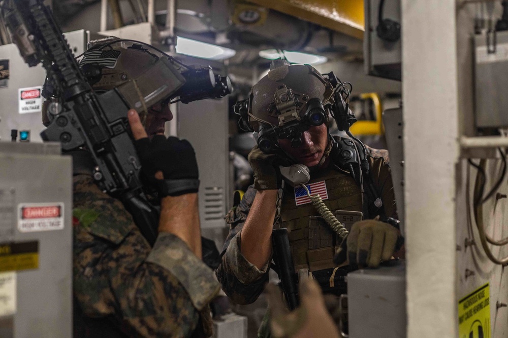 Marines Conduct a Maritime Interdiction Operation Training Exercise