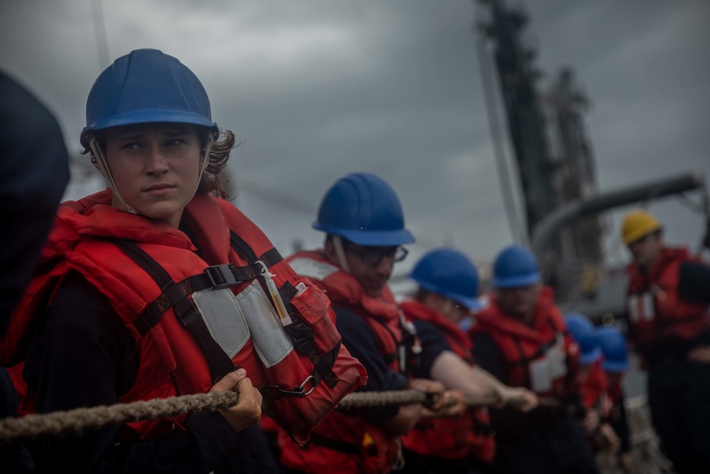 USS Curtis Wilbur replenishment-at-sea