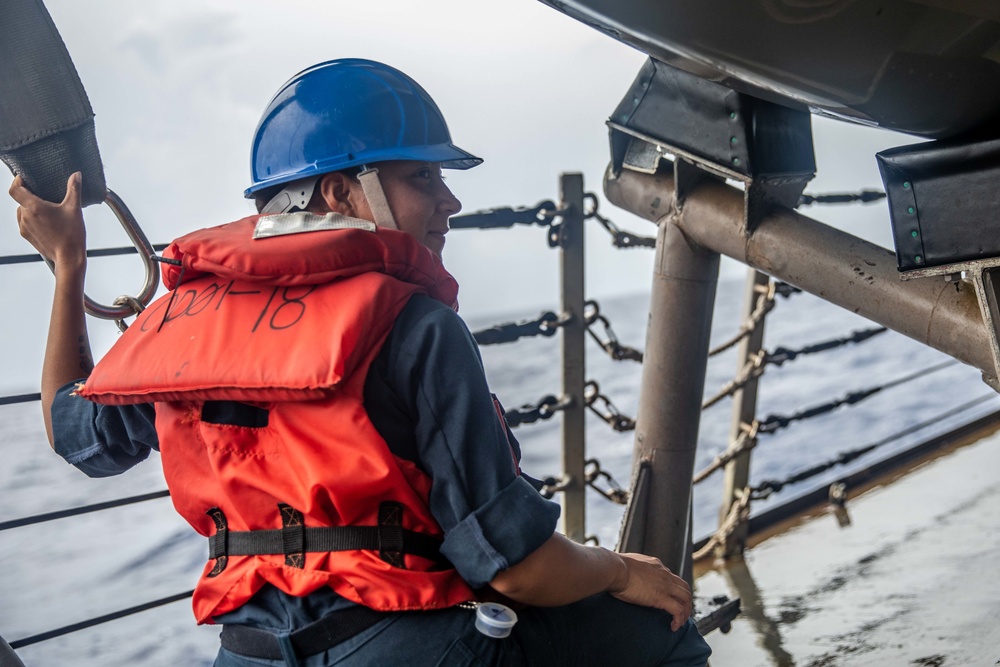 USS Curtis Wilbur Small Boat Operations