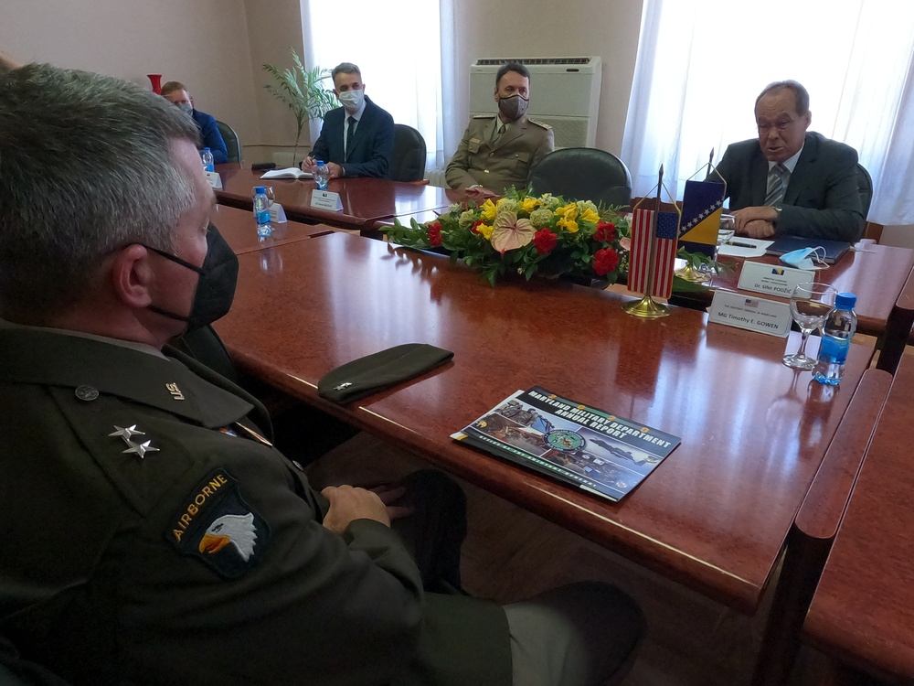 Partnership Endures Through COVID-19 Pandemic – MDNG Top General Conducts Initial Visit to Bosnia and Herzegovina