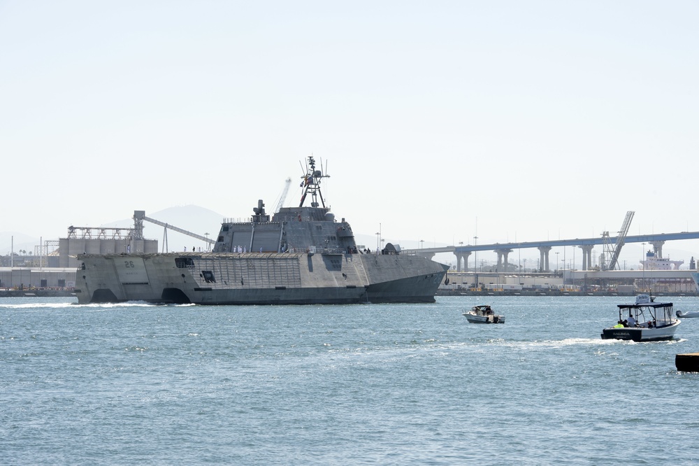 USS Mobile (LCS 26) Arrives in San Diego