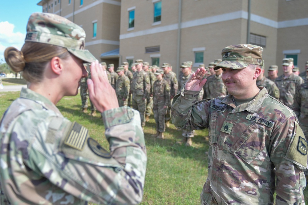 196th Maneuver Enhancement Brigade Promote New Staff Sergeant