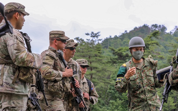 Black Lions demonstrate Military Operations in Urban Terrain exercises during Orient Shield 21-2