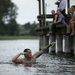 Battle Group Poland joins Polish uniformed services for run and swim race