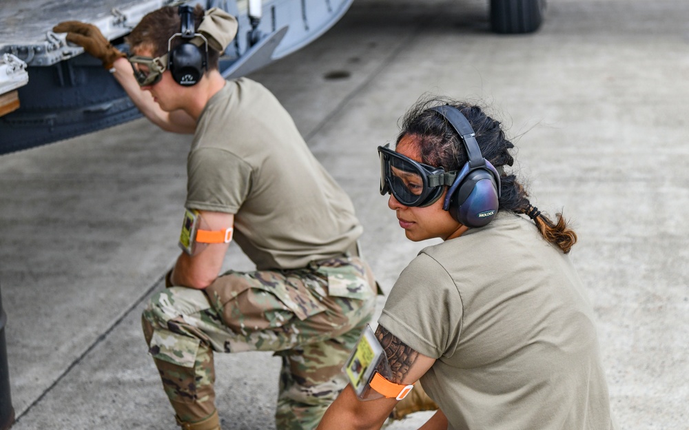 143d Airlift Wing Performs Large Scale Readiness Exercise