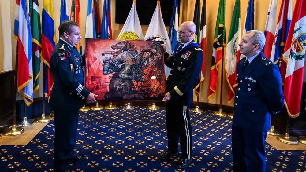 Brigade General Diaz Presents IADC with Going Away Gift