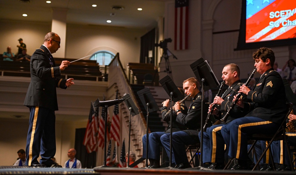 246th U.S. Army Band plays during Carolina Celebration of Liberty for summer tour