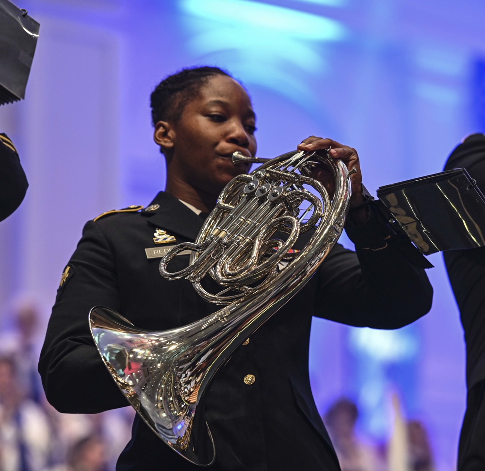 246th U.S. Army Band plays during Carolina Celebration of Liberty for summer tour