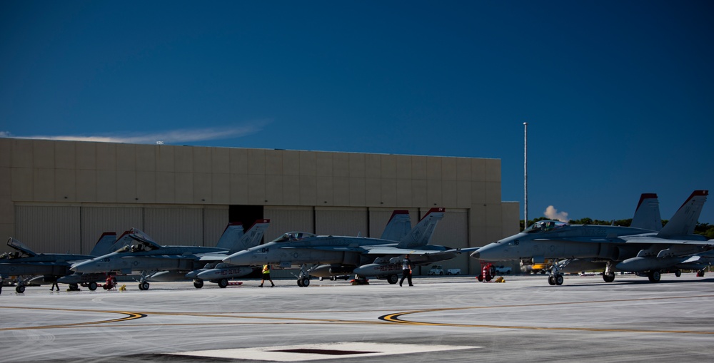 VMFA 232 lands on Andersen
