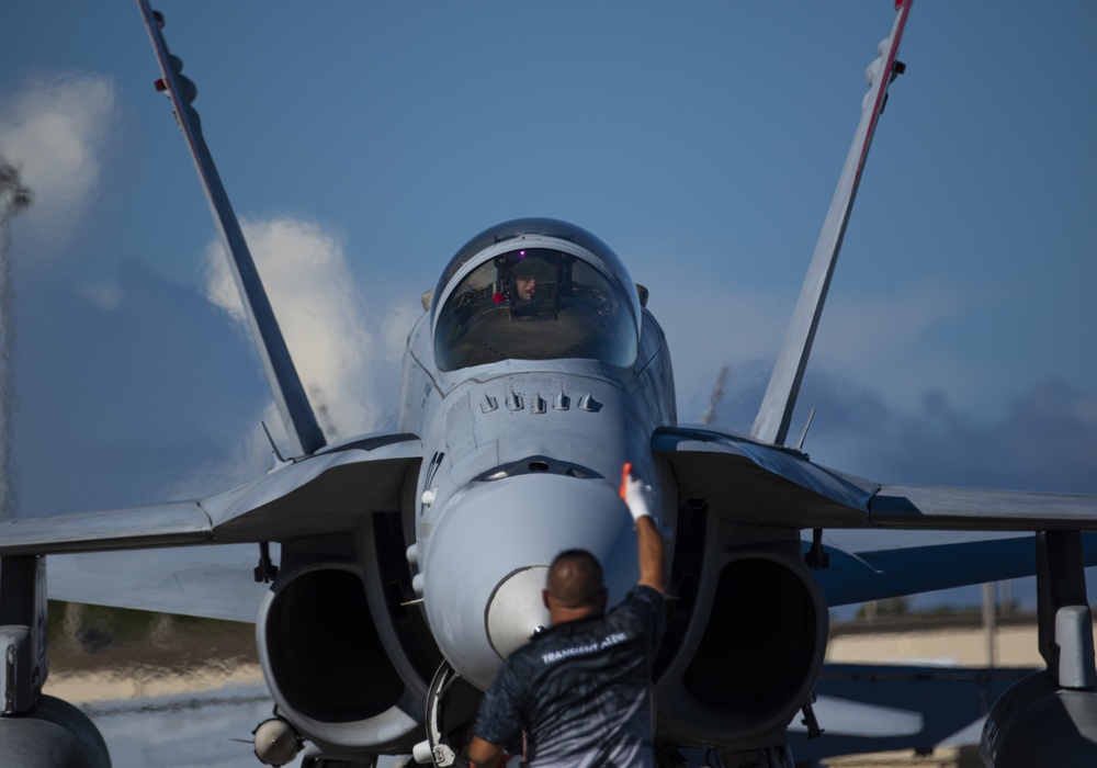 VMFA 232 lands on Andersen