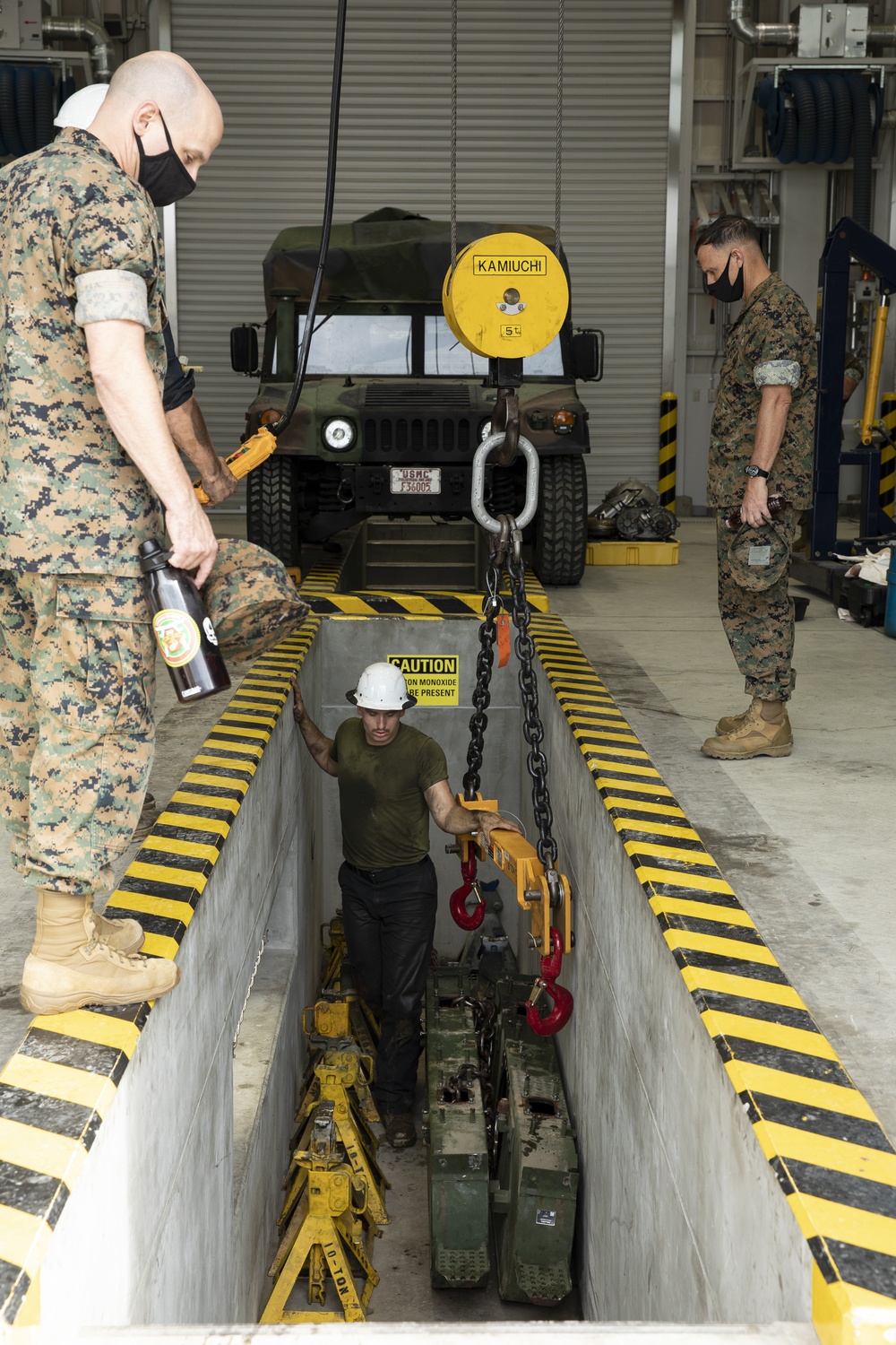 Leadership from 3rd MLG visits Combat Logistics Company 36