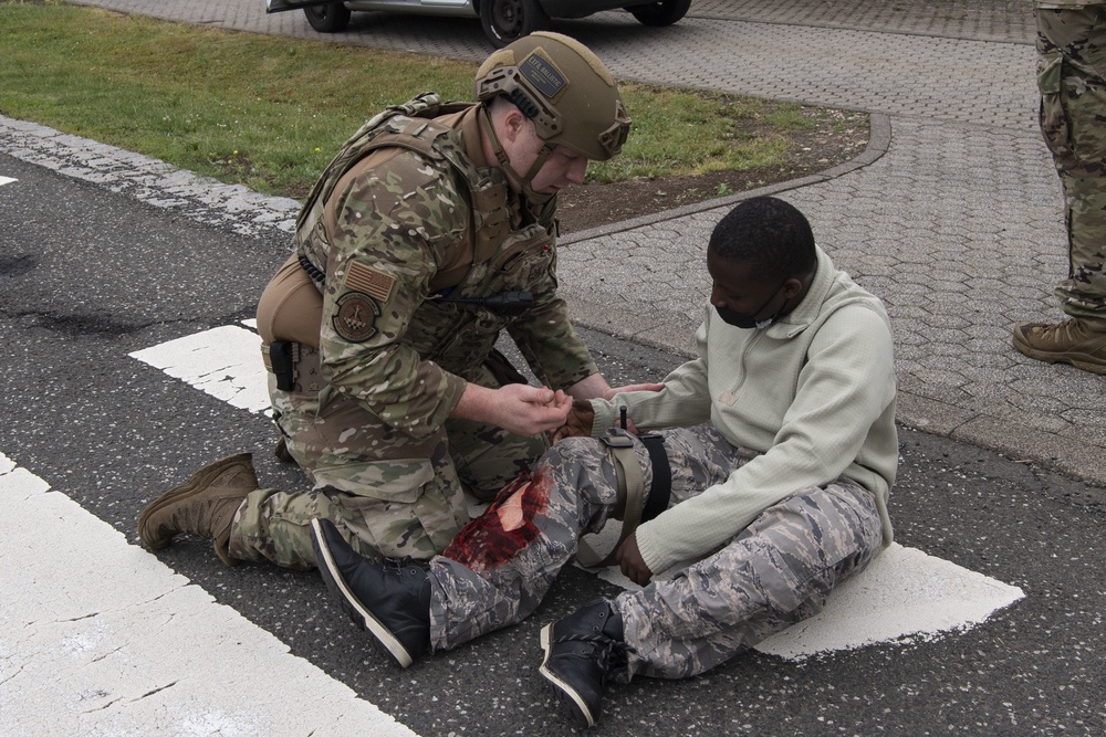 Spangdahlem AB conducts active shooter exercise