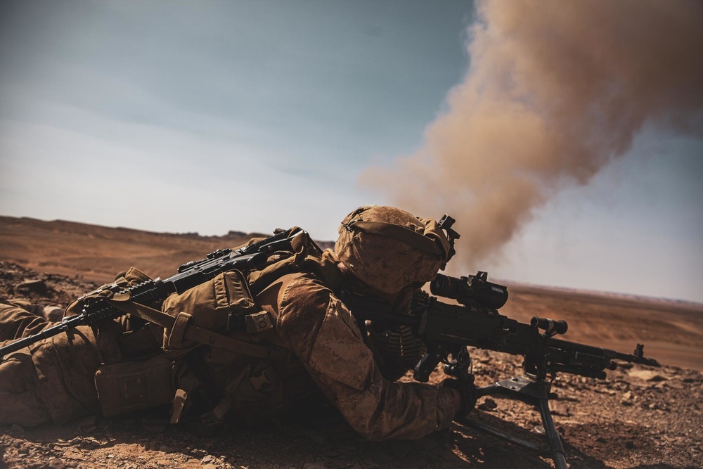 24th Marine Expeditionary Unit conducts Live-fire Training in Saudi Arabia