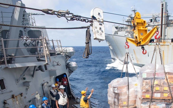 USS Kidd Conducts Replenishment-at-Sea
