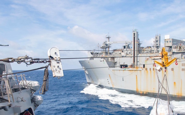 USS Kidd Conducts Replenishment-at-Sea