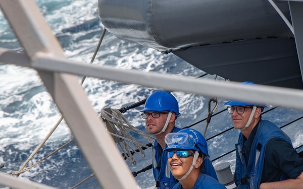 USS Kidd Conducts Replenishment-at-Sea