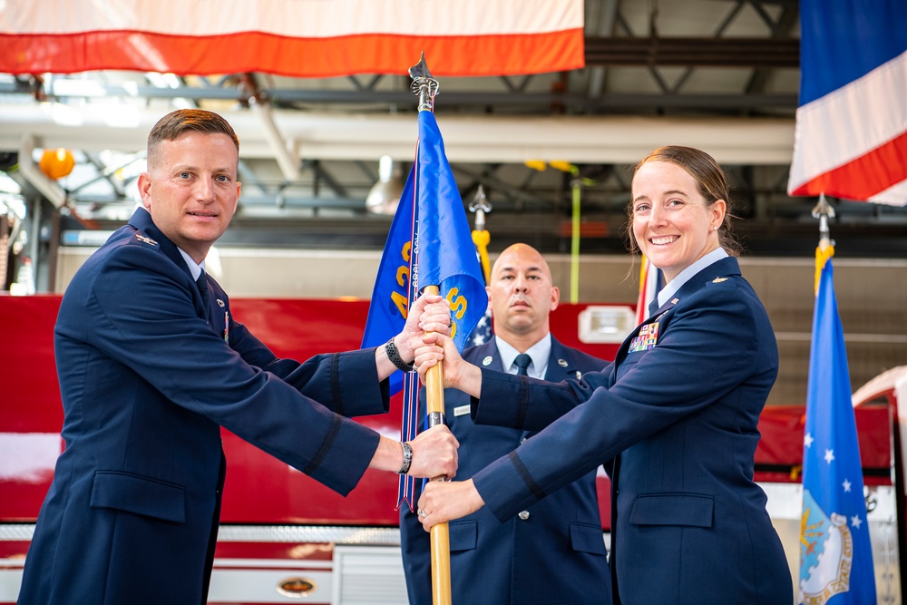 423rd CS Change of Command