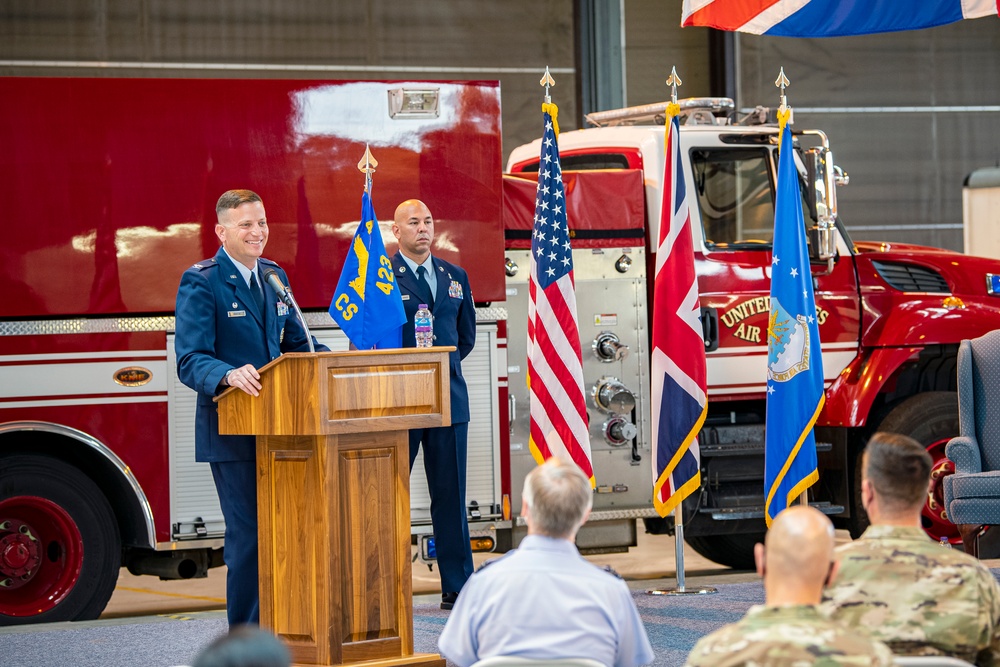 423rd CS Change of Command