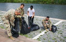 KFOR and Kosovo community members unite for river cleanup