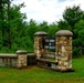 Old stone gates on Fort McCoy's South Post made by Works Progress Administration