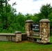 Old stone gates on Fort McCoy's South Post made by Works Progress Administration