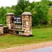 Old stone gates on Fort McCoy's South Post made by Works Progress Administration