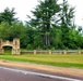 Old stone gates on Fort McCoy's South Post made by Works Progress Administration