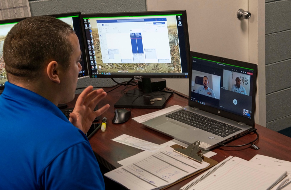 Coast Guard virtual Recruiter School in session