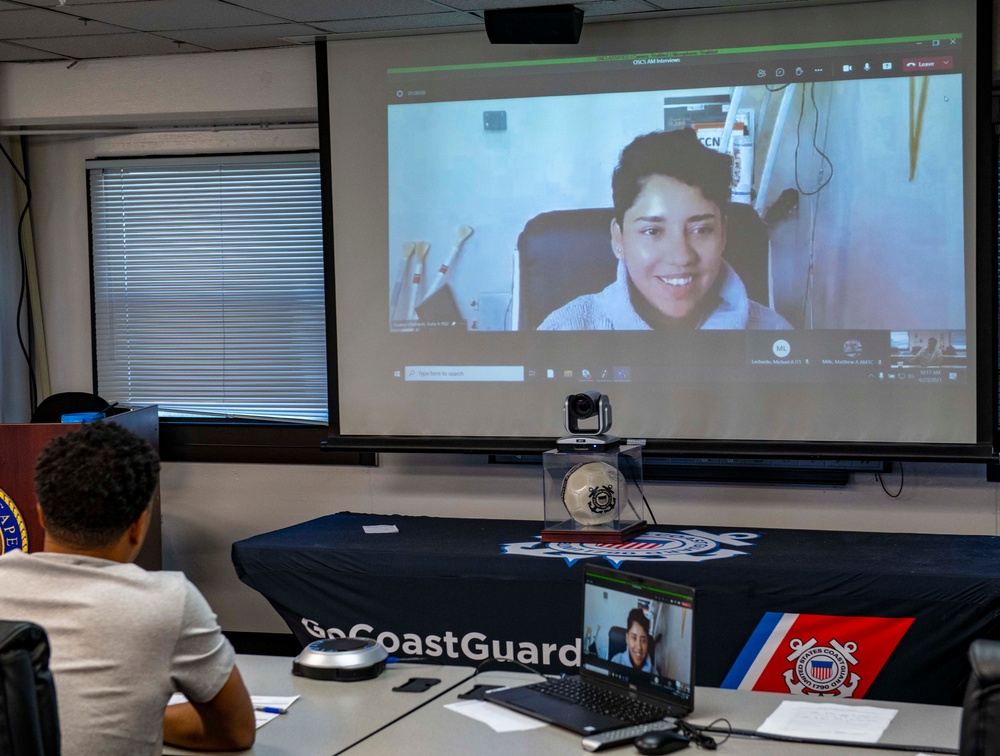 Coast Guard virtual Recruiter School in session