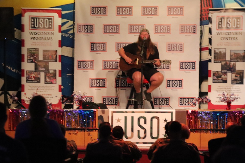 Musician Chris Kroeze entertains Fort McCoy community during concert at Fort McCoy