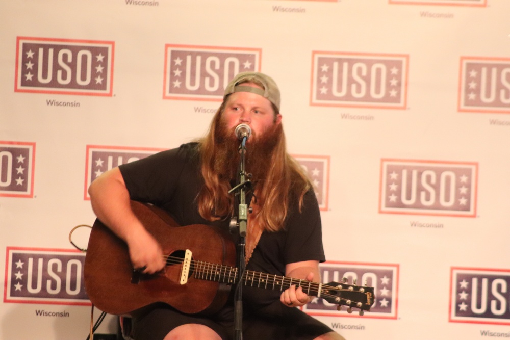 Musician Chris Kroeze entertains Fort McCoy community during concert at Fort McCoy