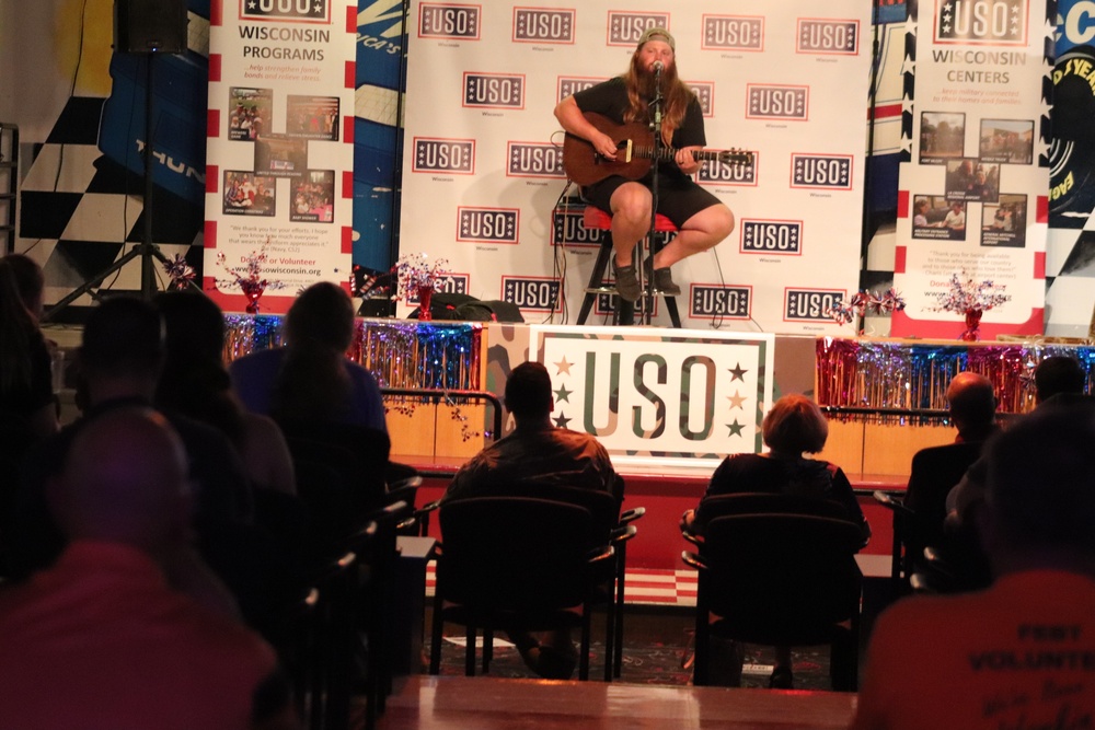 Musician Chris Kroeze entertains Fort McCoy community during concert at Fort McCoy