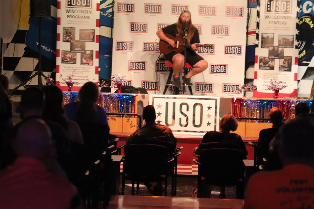 Musician Chris Kroeze entertains Fort McCoy community during concert at Fort McCoy