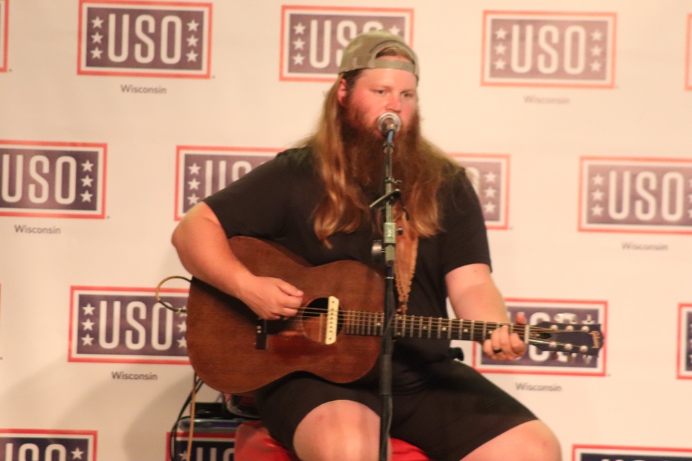 Musician Chris Kroeze entertains Fort McCoy community during concert at Fort McCoy