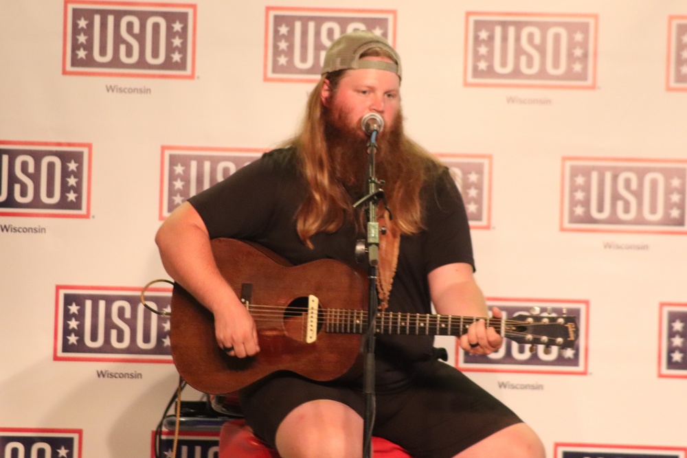 Musician Chris Kroeze entertains Fort McCoy community during concert at Fort McCoy