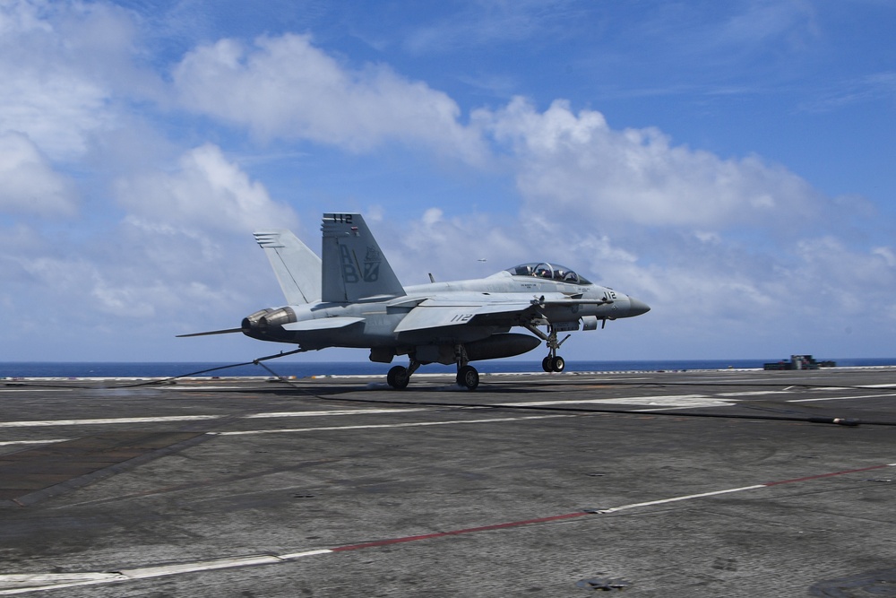 USS Harry S. Truman (CVN 75) transits the Atlantic Ocean.